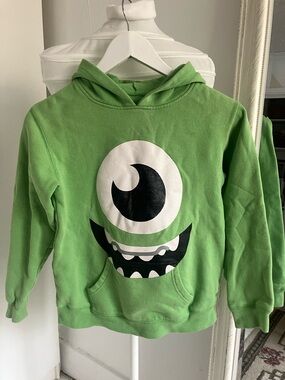 Disney Green Mike Washowski Monsters Inc Hoodie for Kids